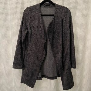 Asymmetrical Herringbone Moto Jacket